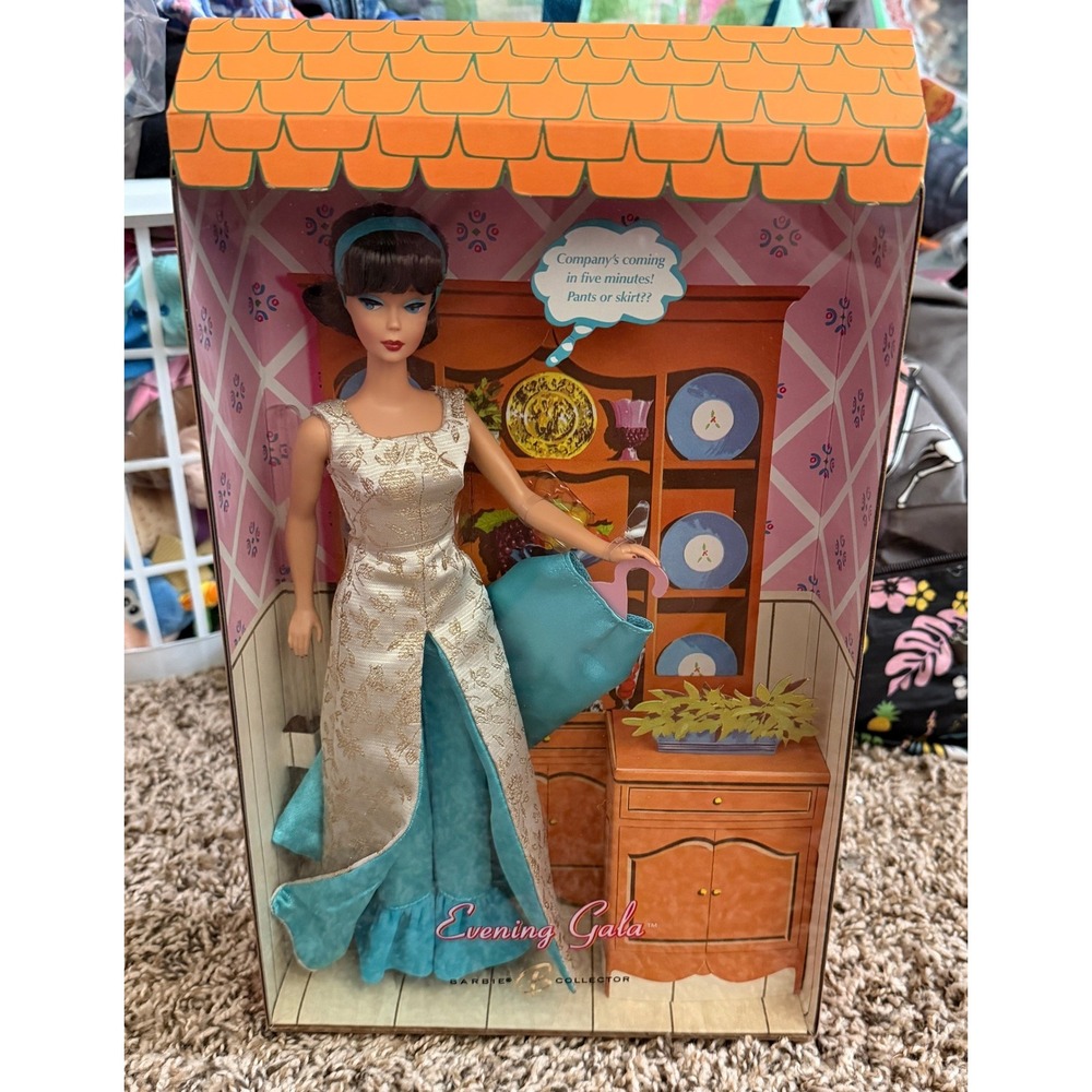 Mattel-Collector-Evening Gala-Gold Label-Barbie-Vintage-Doll (NWT) - Picture 1 of 7